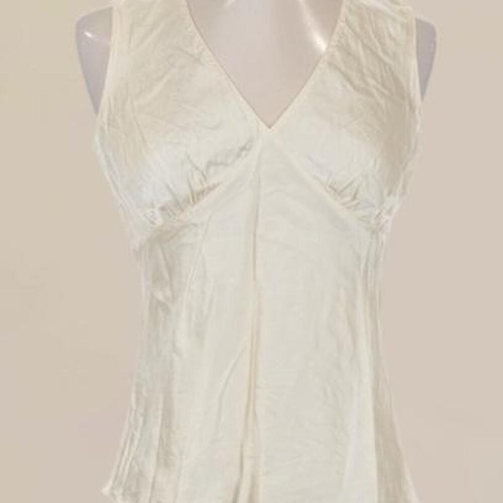 Vintage banana republic cream silk
